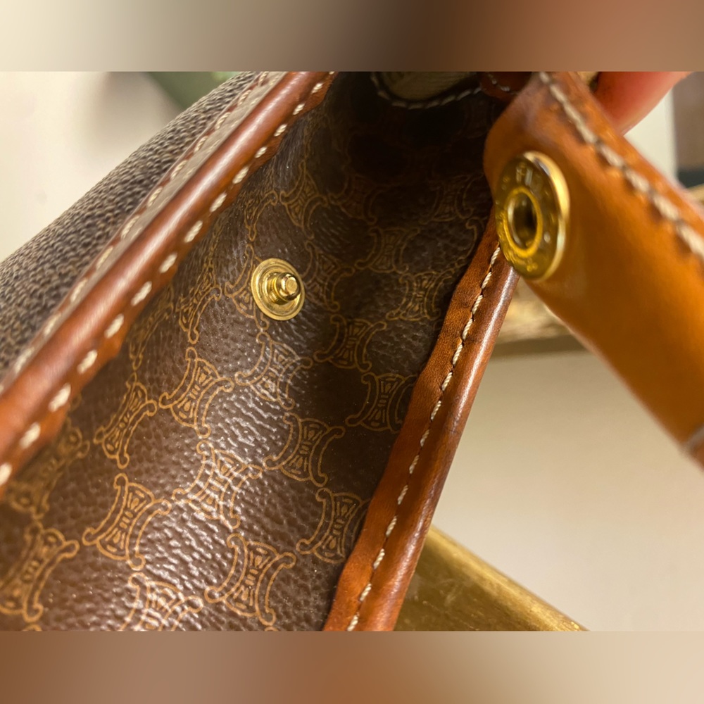 Celine Doctor’s Bag Vintage Macadam Triomphe. Frame Opening Travel/Cosmetics. - Picture 9 of 13